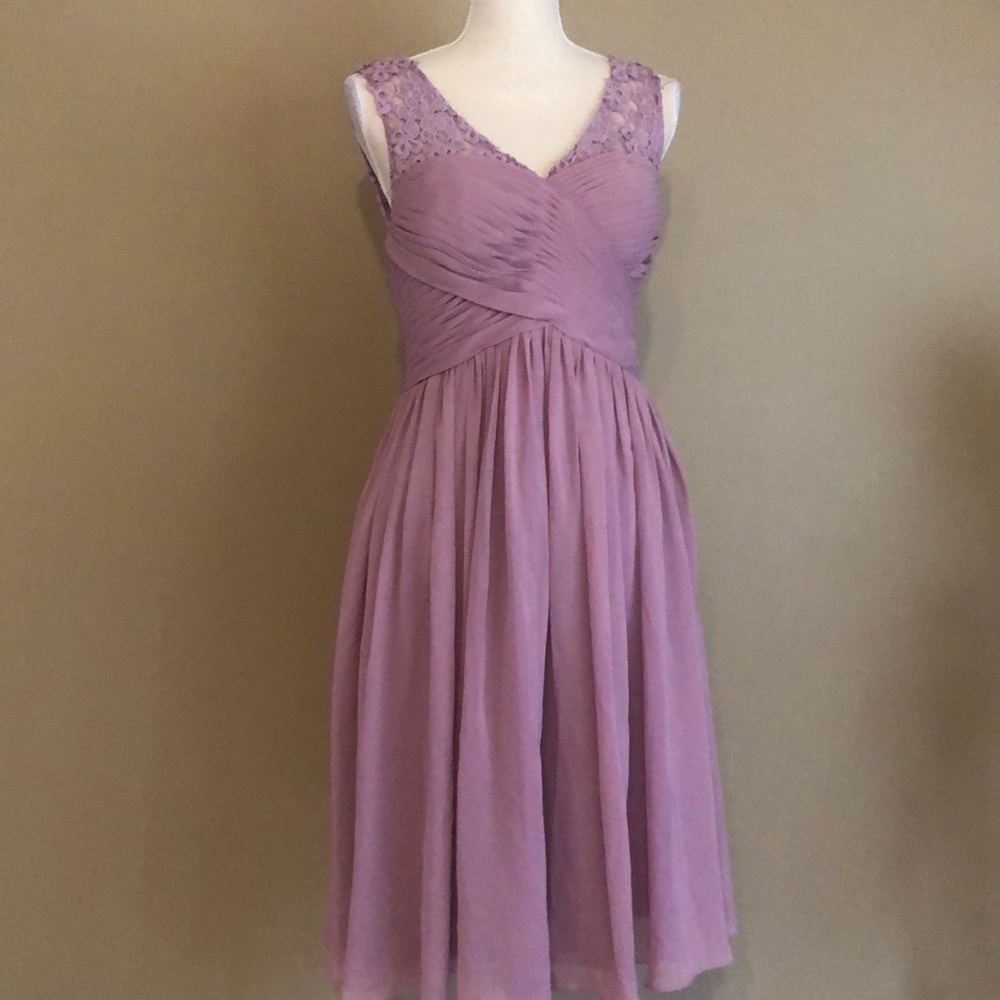JJ’s House Chiffon Cocktail Dress Lace Knit 10 NWT